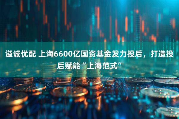 溢诚优配 上海6600亿国资基金发力投后，打造投后赋能“上海范式”